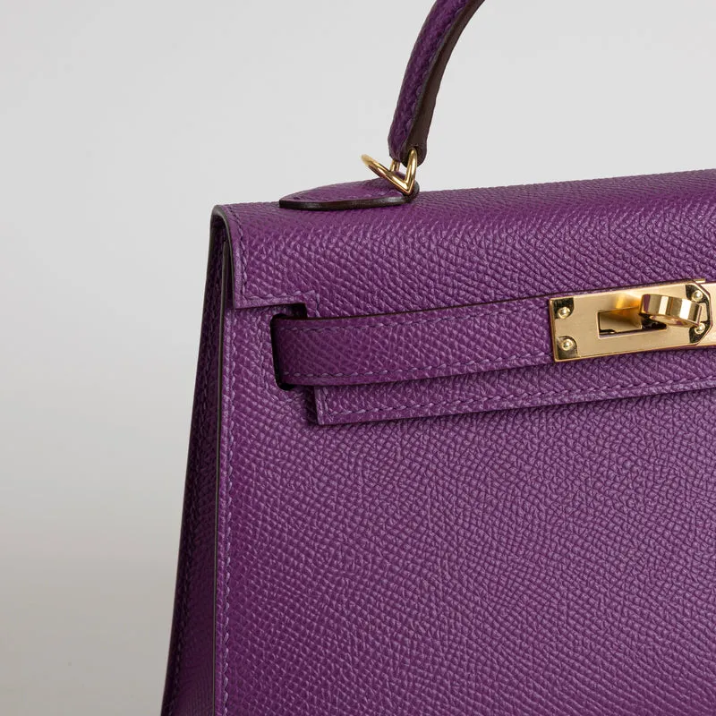 MINI KELLY II (20) EPSOM LEATHER ANEMONE WITH GOLD HARDWARE (GHW) - 4