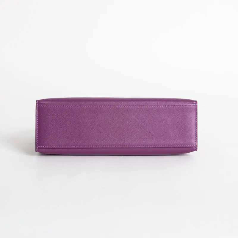 KELLY POCHETTE SWIFT LEATHER ANEMONE WITH PALLADIUM HARDWARE (PHW) - 6