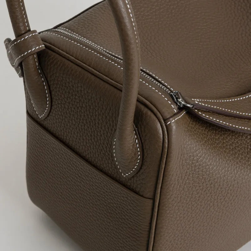 LINDY 30 CLEMENCE LEATHER ETOUPE WITH PALLADIUM HARDWARE (PHW) - 5