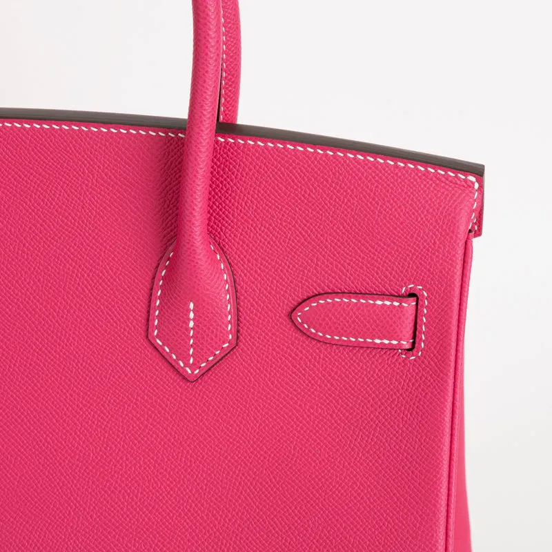 BIRKIN 30 EPSOM LEATHER ROSE TYRIRN WITH GOLD HARDWARE (GHW) - 5