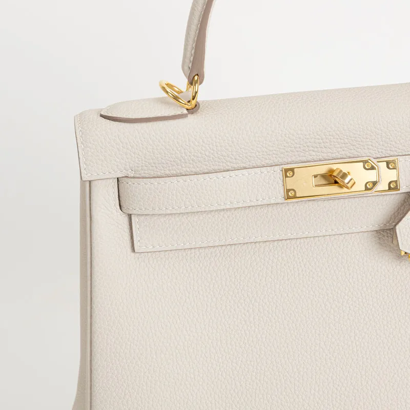 KELLY 28 TOGO LEATHER CRAIE WITH GOLD HARDWARE (GHW) - 5