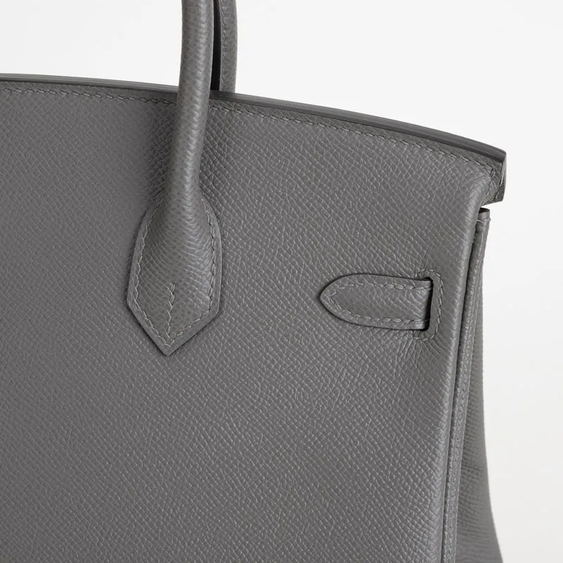 BIRKIN 25 EPSOM LEATHER GRIS MEYER WITH GOLD HARDWARE (GHW) - 6
