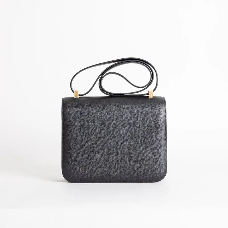 CONSTANCE 24 EPSOM LEATHER NOIR (BLACK) WITH GOLD HARDWARE (GHW) - 2