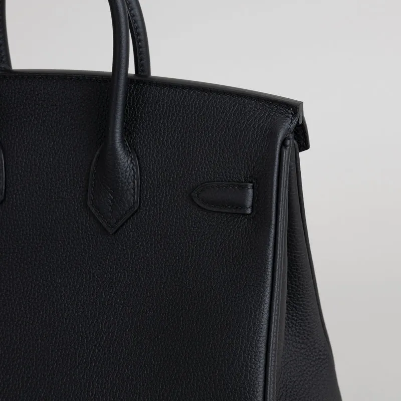 BIRKIN 25 TOGO LEATHER NOIR (BLACK) WITH GOLD HARDWARE (GHW) - 6