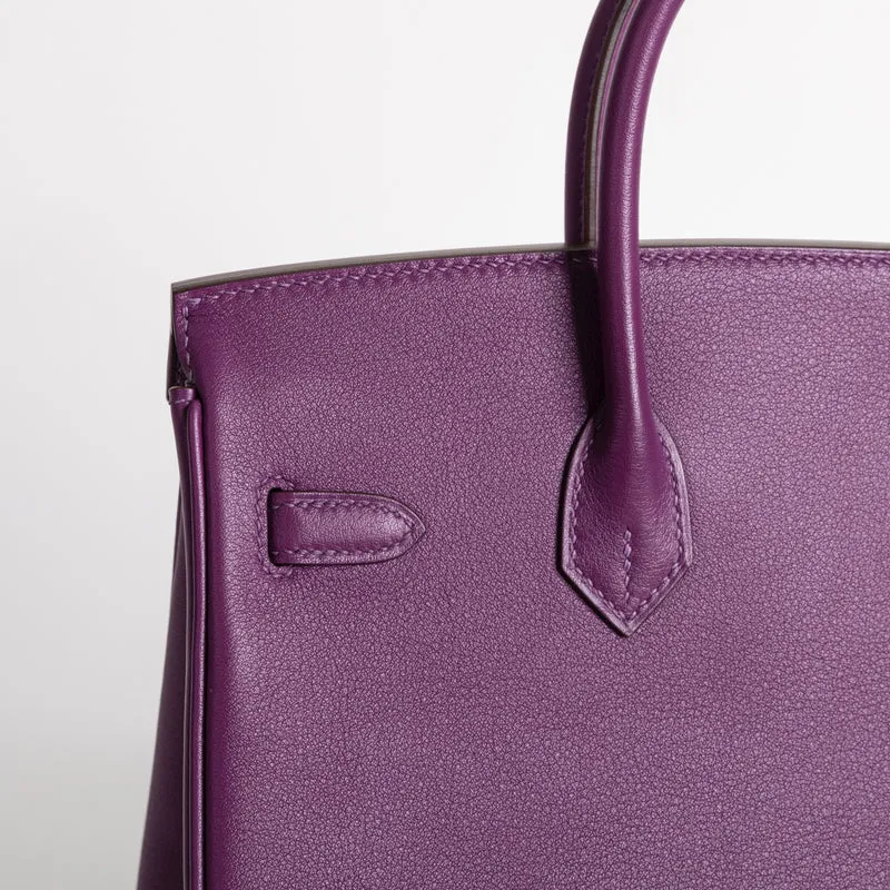BIRKIN 25 SWIFT LEATHER ANEMONE WITH PALLADIUM HARDWARE (PHW) - 3