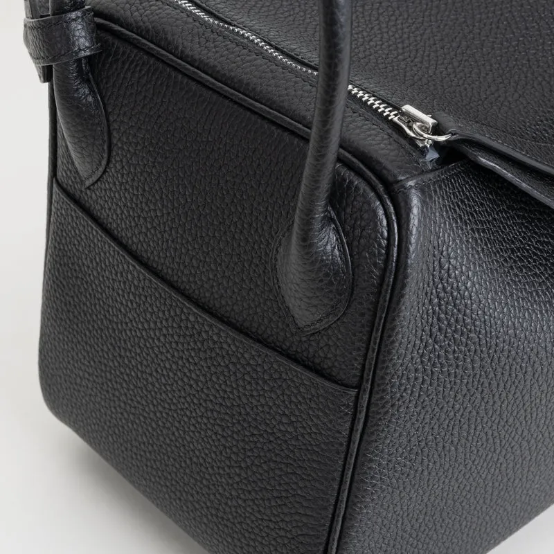 LINDY 30 CLEMENCE LEATHER NOIR (BLACK) WITH PALLADIUM HARDWARE (PHW) - 4