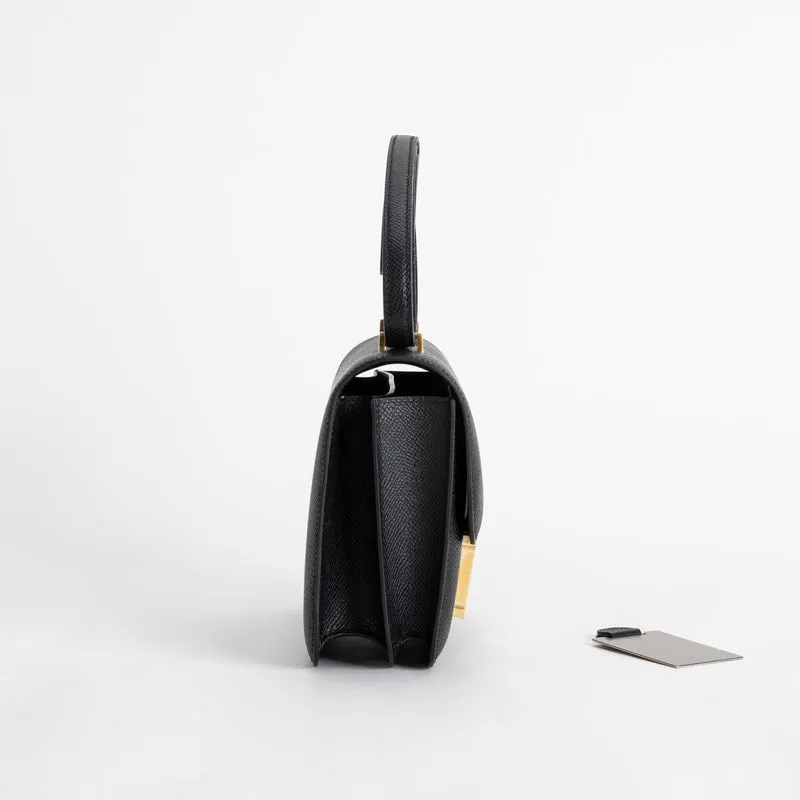 CONSTANCE 18 (MINI) EPSOM LEATHER NOIR (BLACK) WITH GOLD HARDWARE (GHW) - 3