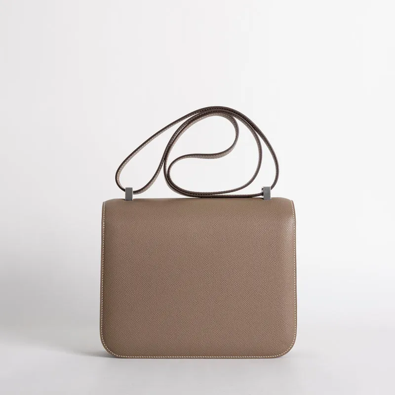 CONSTANCE 24 EPSOM LEATHER ETOUPE WITH PALLADIUM HARDWARE (PHW) - 2