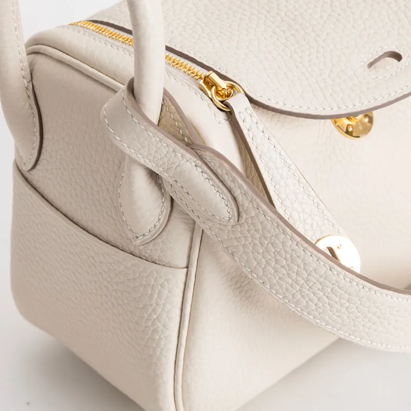 MINI LINDY 20 CLEMENCE LEATHER CRAIE WITH GOLD HARDWARE (GHW) - 4