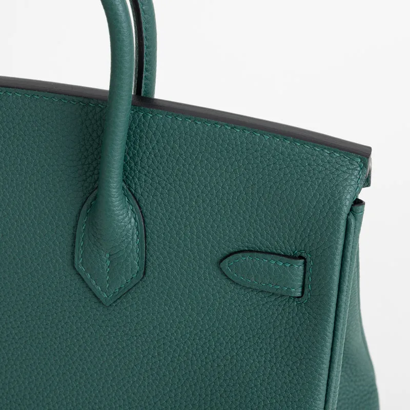 BIRKIN 25 TOGO LEATHER MALACHITE WITH GOLD HARDWARE (GHW) - 5