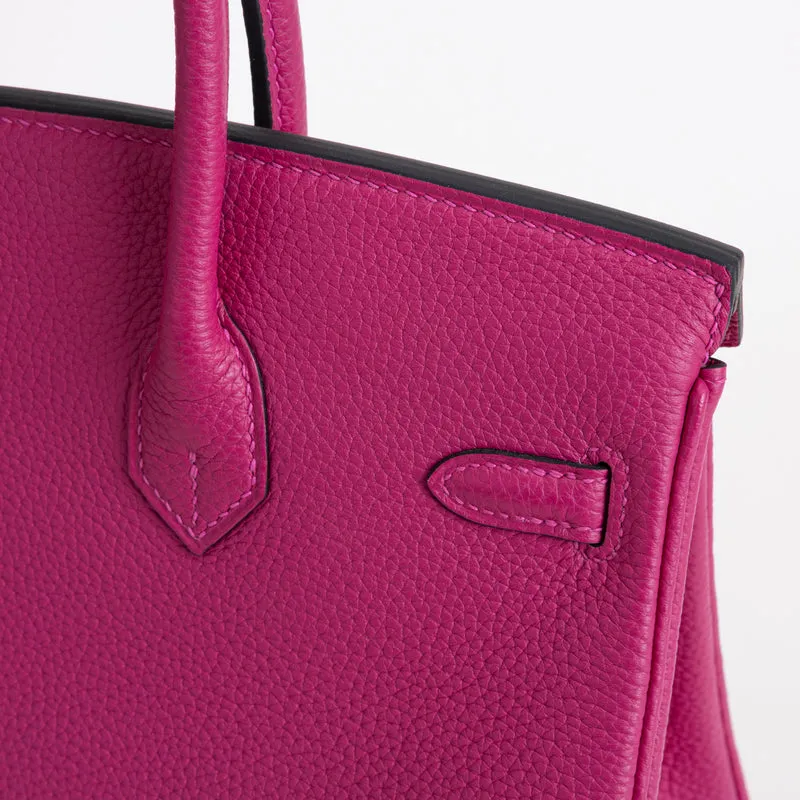 BIRKIN 25 TOGO LEATHER ROSE FUCHSIA WITH GOLD HARDWARE (GHW) - 6