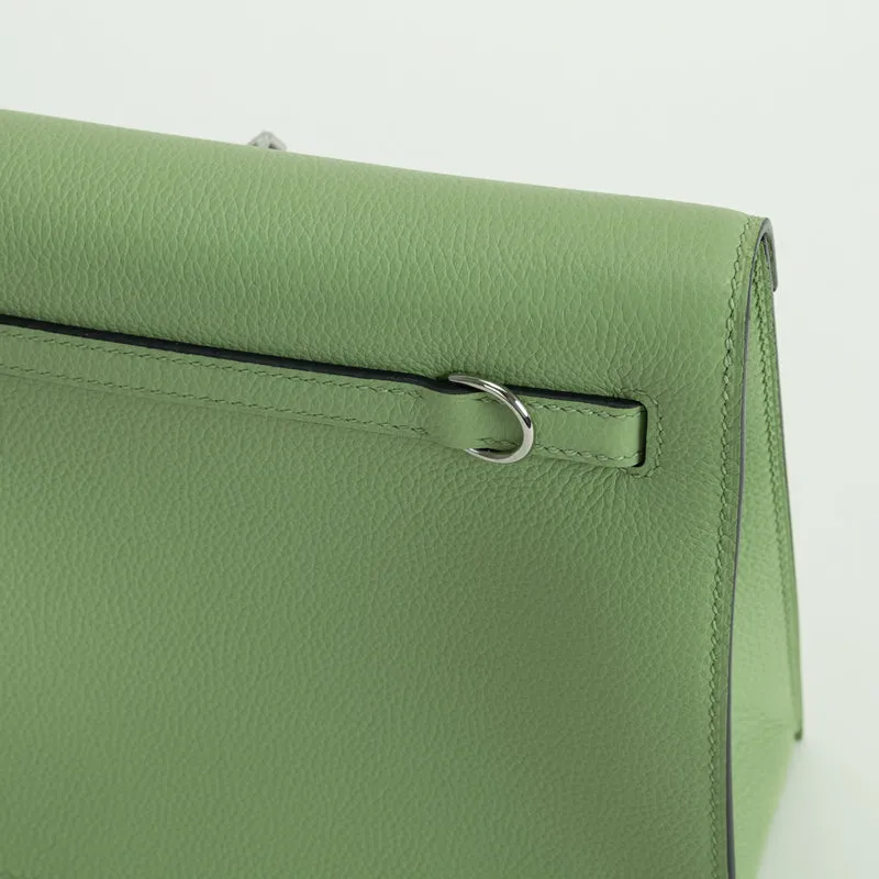 KELLY DANSE EVERCOLOR LEATHER VERT CRIQUET WITH PALLADIUM HARDWARE (PHW) - 5
