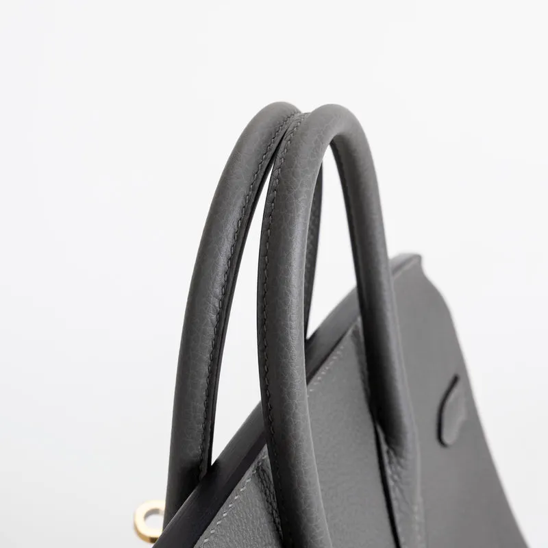 BIRKIN 25 TOGO LEATHER GRIS MEYER WITH GOLD HARDWARE (GHW) - 5