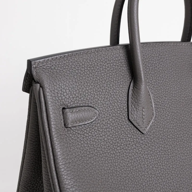 BIRKIN 25 TOGO LEATHER ETAIN WITH ROSE GOLD HARDWARE (RGHW) - 4