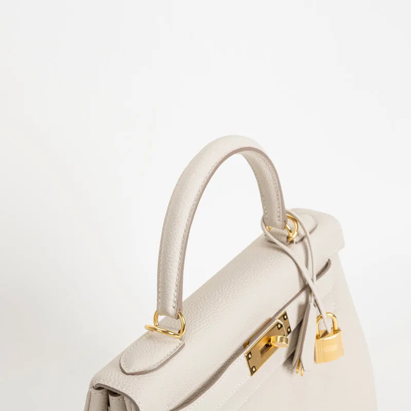 KELLY 28 TOGO LEATHER CRAIE WITH GOLD HARDWARE (GHW) - 6