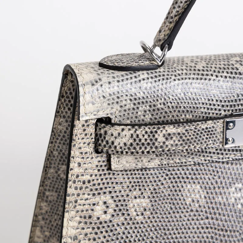 MINI KELLY II (20) OMBRE LIZARD LEATHER WITH PALLADIUM HARDWARE (PHW) - 4