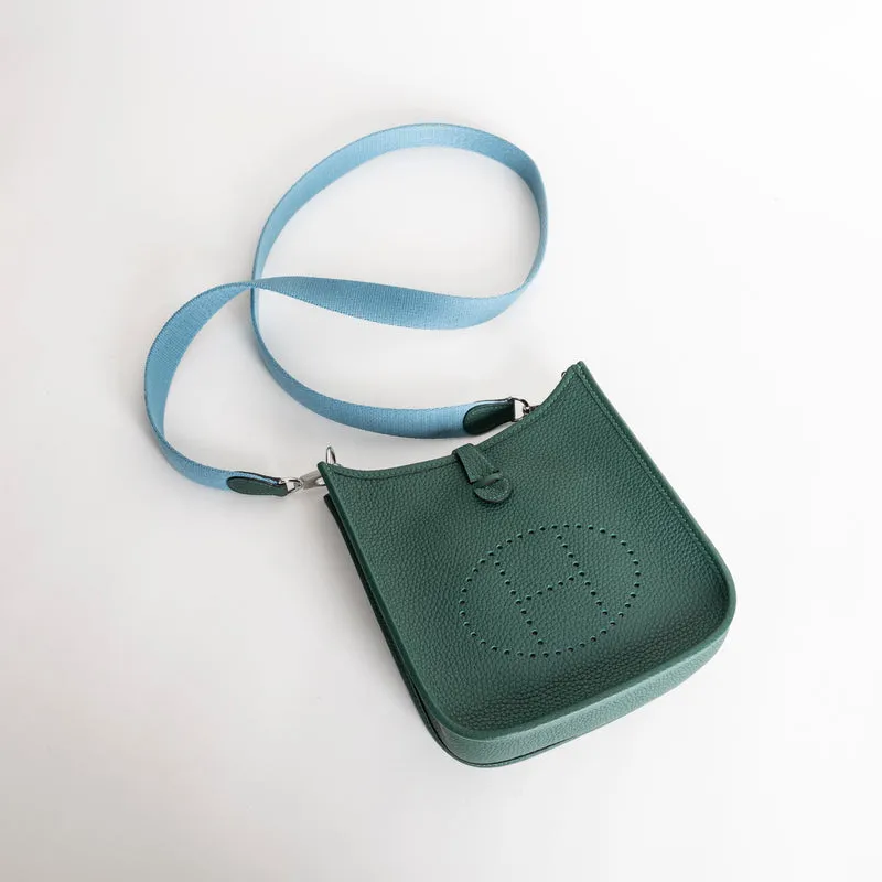 MINI EVELYNE (TPM) CLEMENCE LEATHER MALACHITE WITH PALLADIUM HARDWARE (PHW) - 4