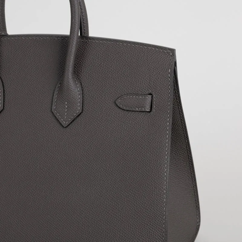 BIRKIN 25 EPSOM LEATHER (SELLIER SHAPE) ETAIN WITH GOLD HARDWARE (GHW) - 6