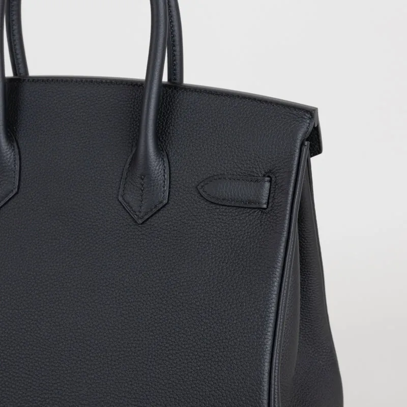 BIRKIN 30 TOGO LEATHER NOIR (BLACK) WITH GOLD HARDWARE (GHW) - 5