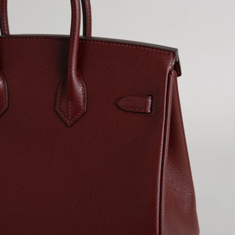 BIRKIN 25 EPSOM LEATHER ROUGE H WITH GOLD HARDWARE (GHW) - 6