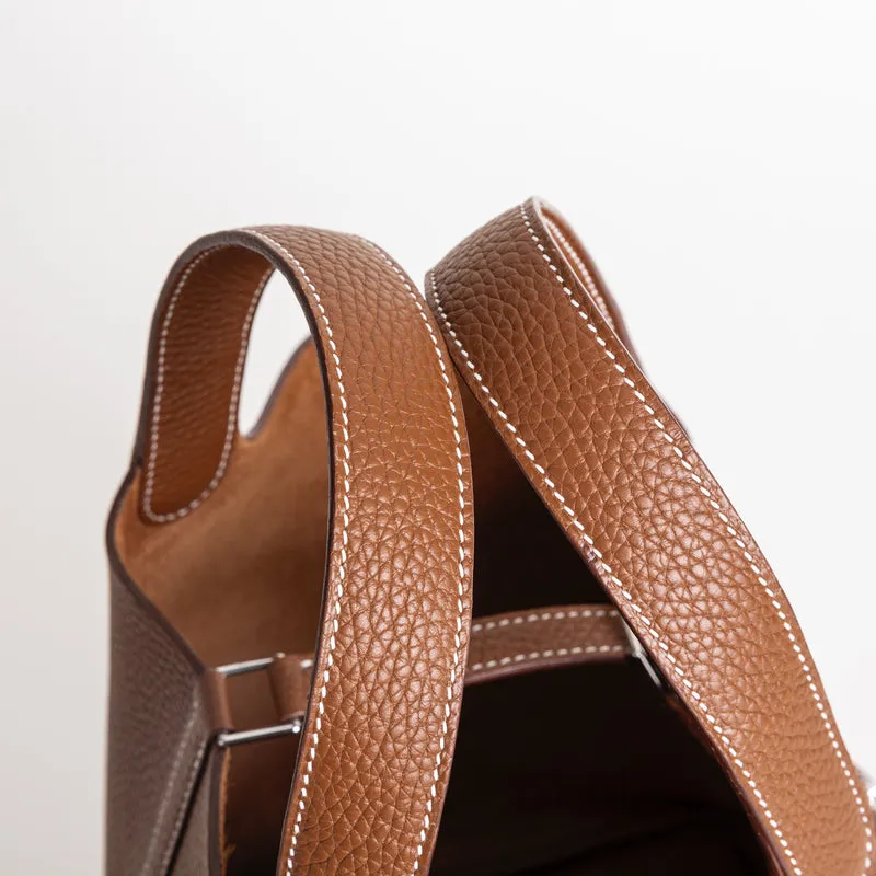 PICOTIN 18 LOCK CLEMENCE LEATHER GOLD WITH PALLADIUM HARDWARE (PHW) - 5
