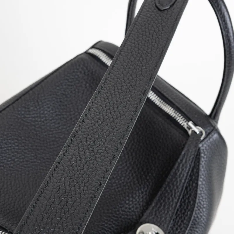 LINDY 30 CLEMENCE LEATHER NOIR (BLACK) WITH PALLADIUM HARDWARE (PHW) - 5