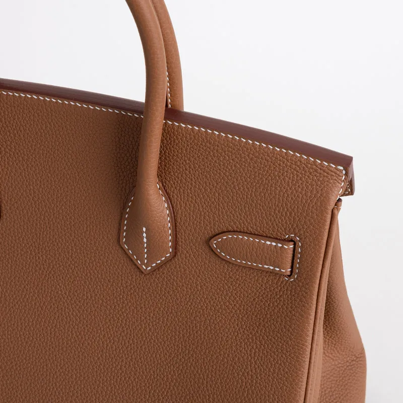 BIRKIN 30 TOGO LEATHER GOLD WITH GOLD HARDWARE (GHW) - 5