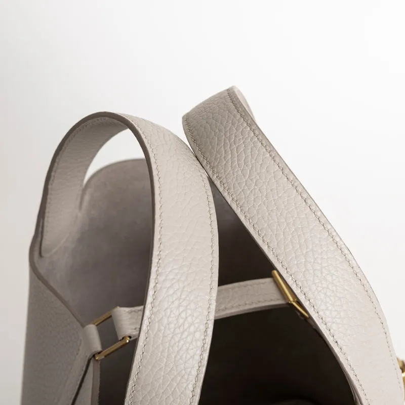 PICOTIN 18 LOCK CLEMENCE LEATHER BETON WITH GOLD HARDWARE (GHW) - 5