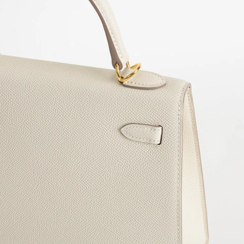 KELLY 25 EPSOM LEATHER CRAIE WITH GOLD HARDWARE (GHW) - 5