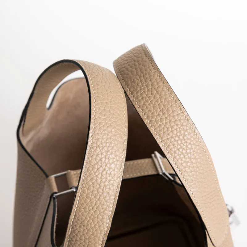 PICOTIN 18 LOCK CLEMENCE LEATHER TRENCH TAURILLON WITH PALLADIUM HARDWARE (PHW) - 5