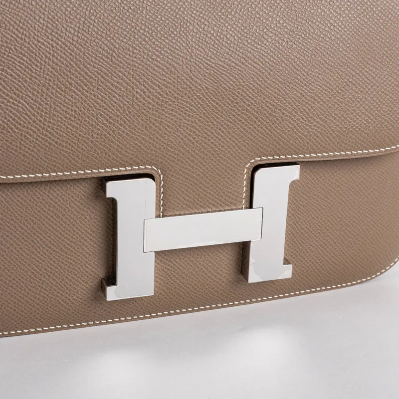 CONSTANCE 24 EPSOM LEATHER ETOUPE WITH PALLADIUM HARDWARE (PHW) - 5