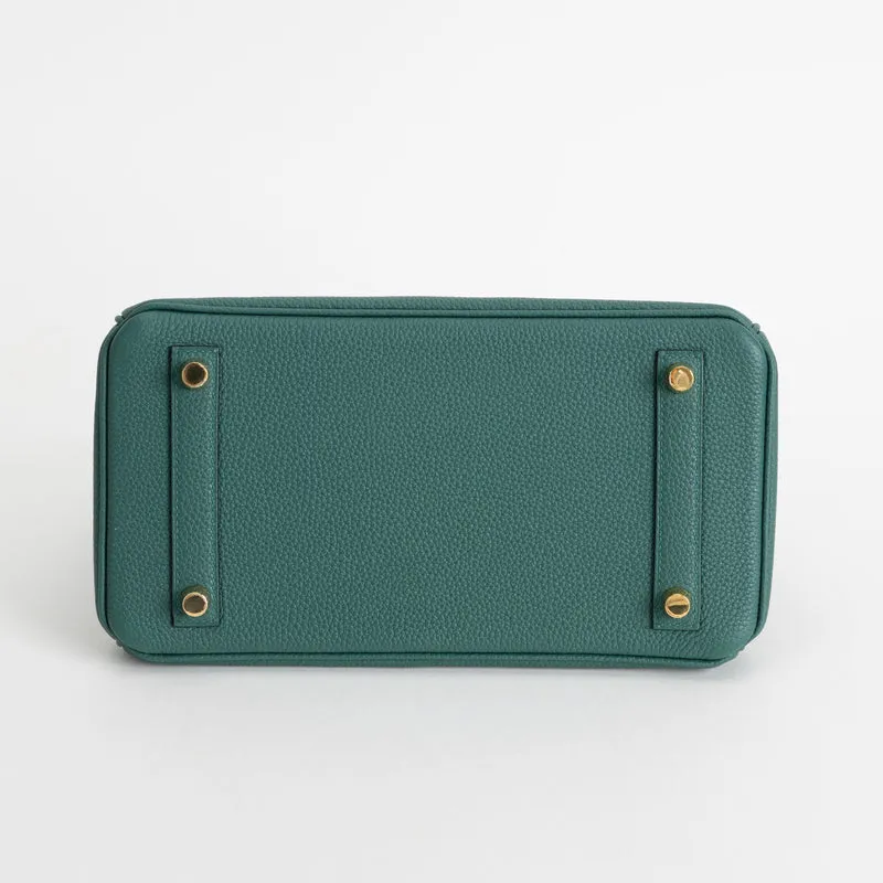 BIRKIN 25 TOGO LEATHER MALACHITE WITH GOLD HARDWARE (GHW) - 6