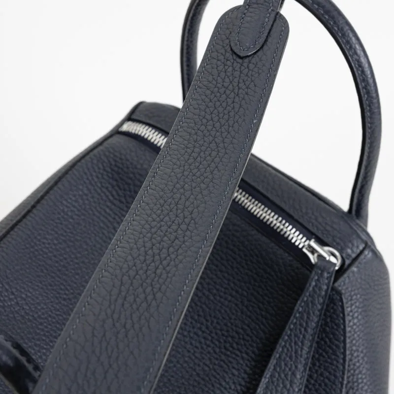 LINDY 30 CLEMENCE LEATHER BLEU NUIT WITH PALLADIUM HARDWARE (PHW) - 4