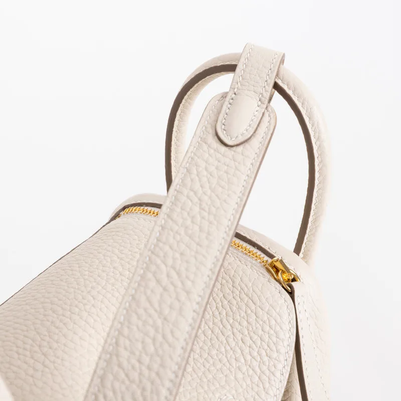 MINI LINDY 20 CLEMENCE LEATHER CRAIE WITH GOLD HARDWARE (GHW) - 5