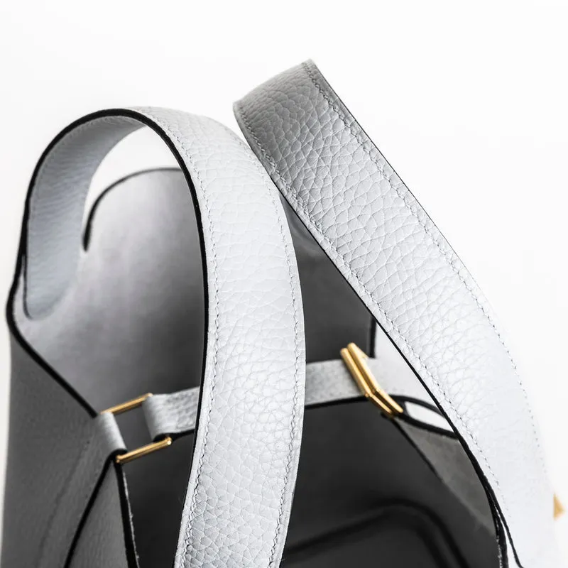 PICOTIN 18 LOCK CLEMENCE LEATHER BLEU PALE WITH GOLD HARDWARE (GHW) - 5