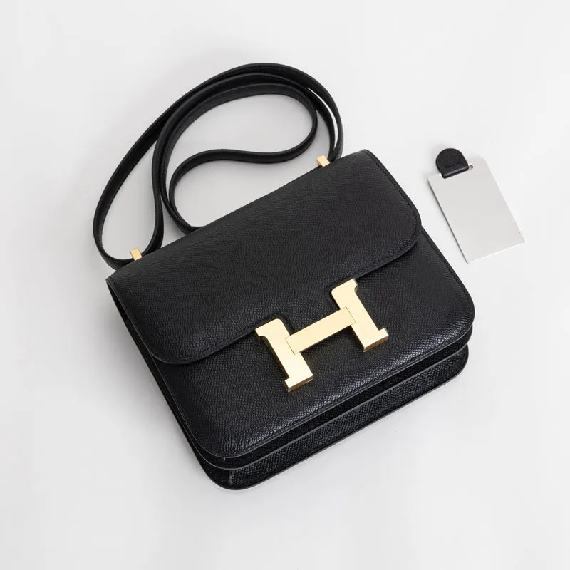 CONSTANCE 18 (MINI) EPSOM LEATHER NOIR (BLACK) WITH GOLD HARDWARE (GHW) - 4