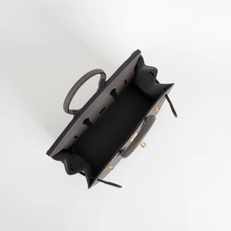 BIRKIN 25 EPSOM LEATHER (SELLIER SHAPE) ETAIN WITH GOLD HARDWARE (GHW) - 4