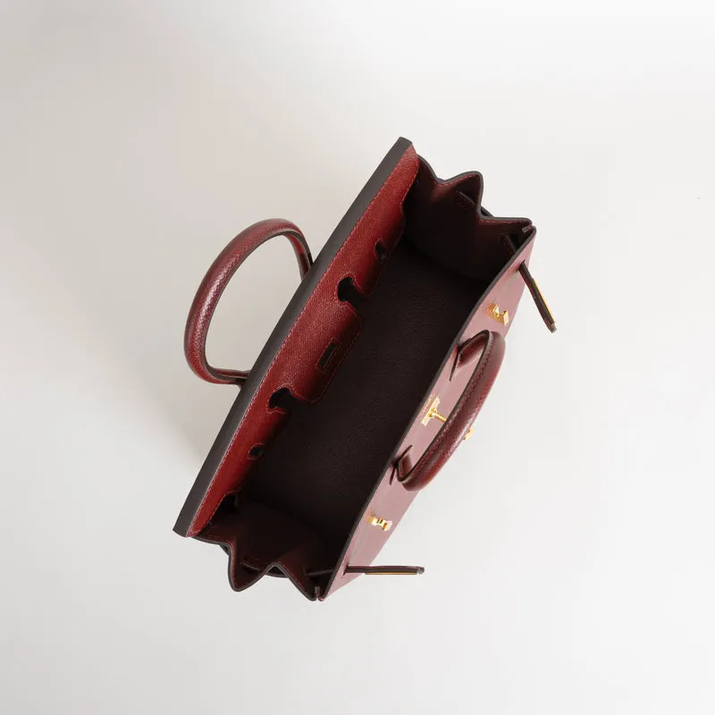 BIRKIN 25 EPSOM LEATHER ROUGE H WITH GOLD HARDWARE (GHW) - 4