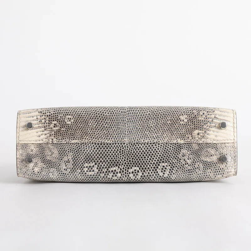 MINI KELLY II (20) OMBRE LIZARD LEATHER WITH PALLADIUM HARDWARE (PHW) - 6