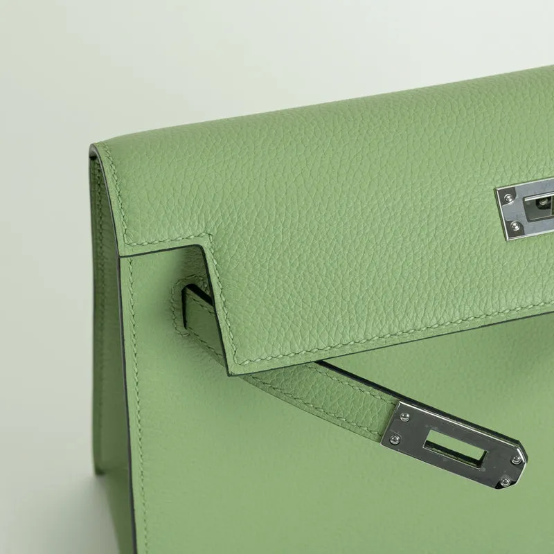KELLY DANSE EVERCOLOR LEATHER VERT CRIQUET WITH PALLADIUM HARDWARE (PHW) - 4