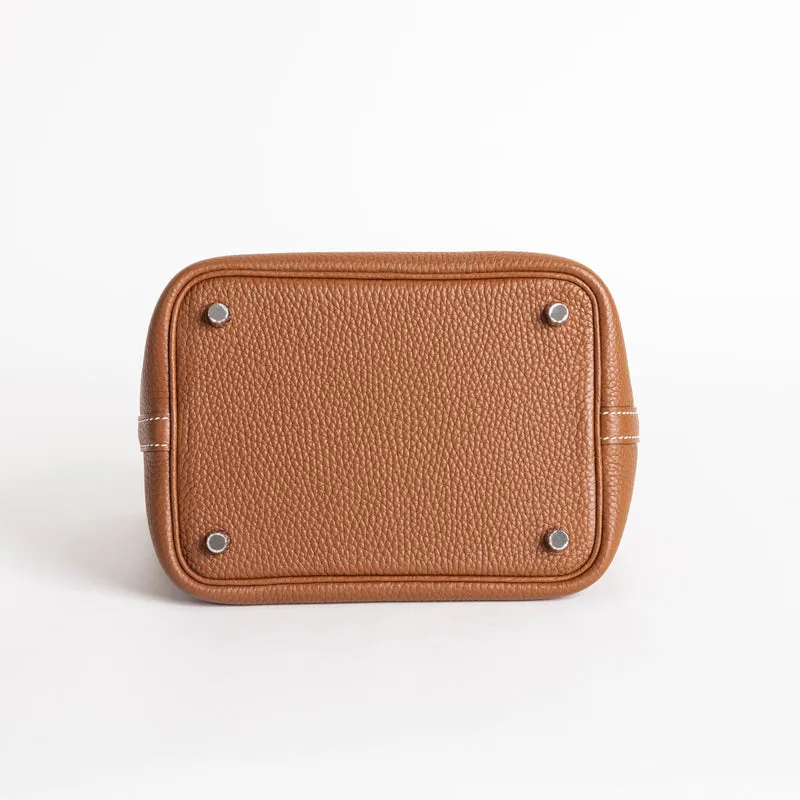 PICOTIN 18 LOCK CLEMENCE LEATHER GOLD WITH PALLADIUM HARDWARE (PHW) - 6