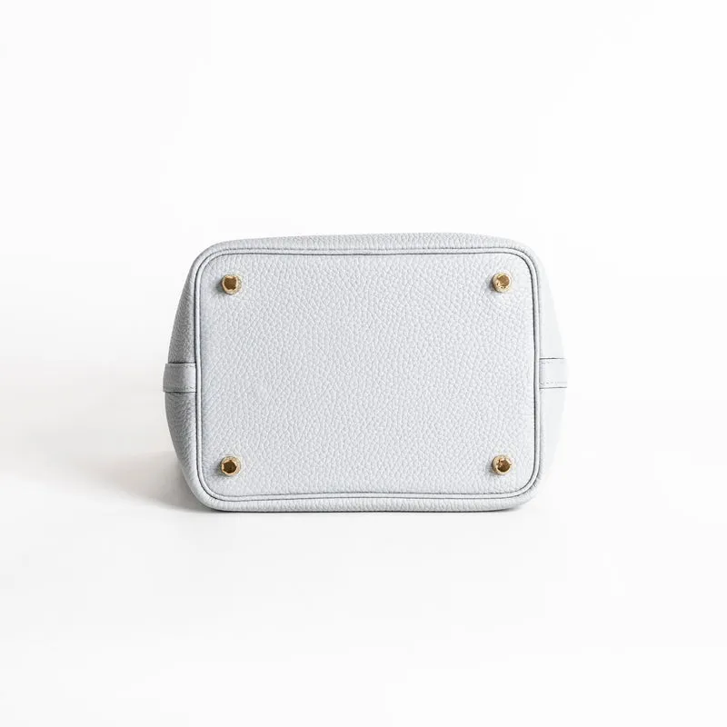 PICOTIN 18 LOCK CLEMENCE LEATHER BLEU PALE WITH GOLD HARDWARE (GHW) - 6