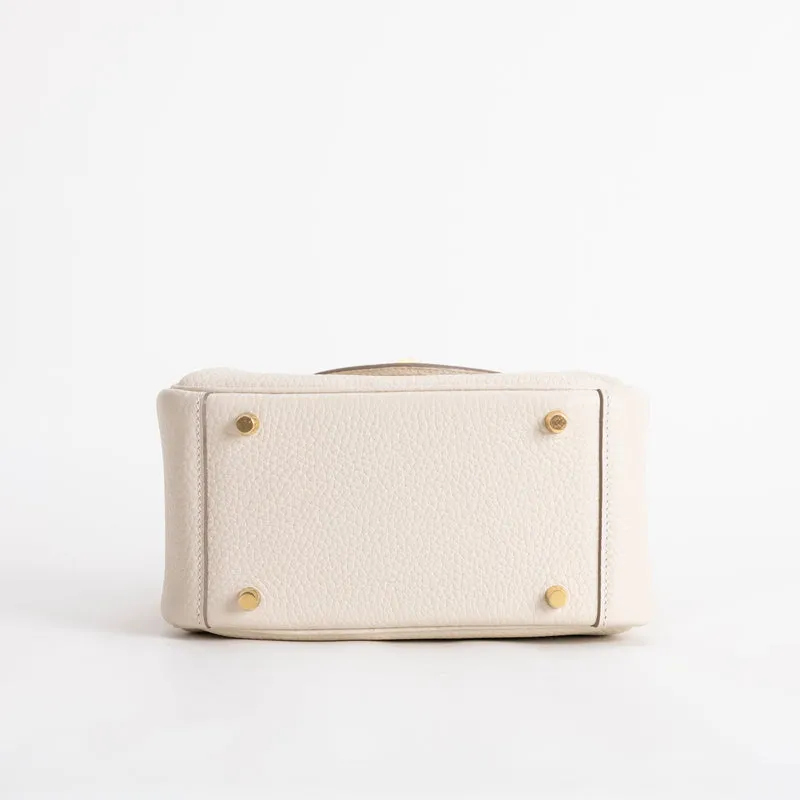 MINI LINDY 20 CLEMENCE LEATHER CRAIE WITH GOLD HARDWARE (GHW) - 6