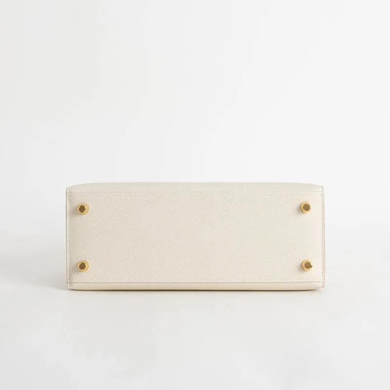 KELLY 25 EPSOM LEATHER CRAIE WITH GOLD HARDWARE (GHW) - 6