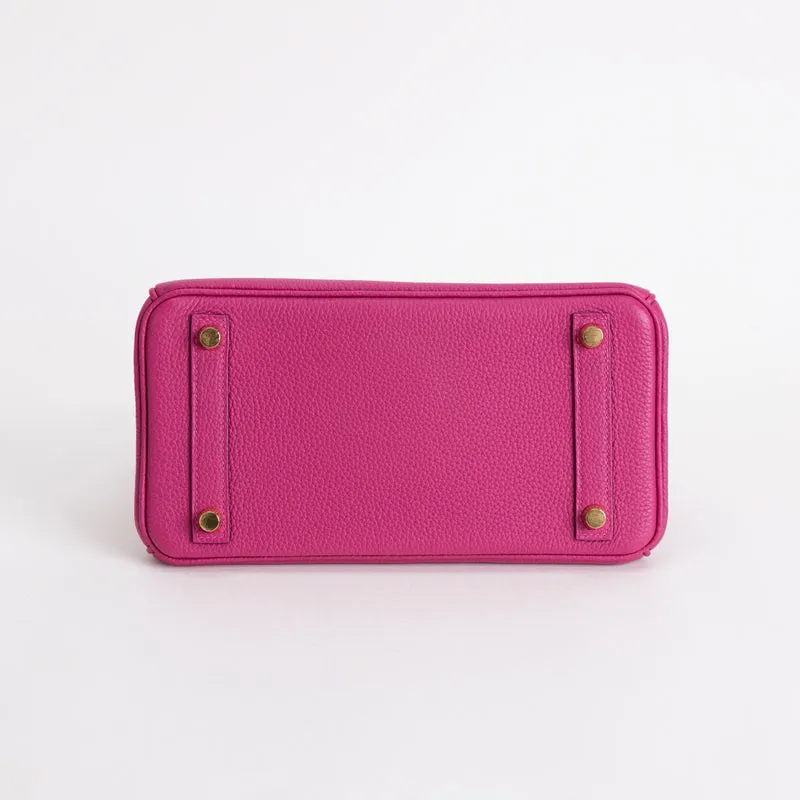 BIRKIN 25 TOGO LEATHER ROSE FUCHSIA WITH GOLD HARDWARE (GHW) - 7