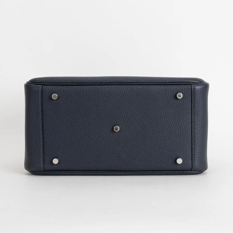 LINDY 30 CLEMENCE LEATHER BLEU NUIT WITH PALLADIUM HARDWARE (PHW) - 6