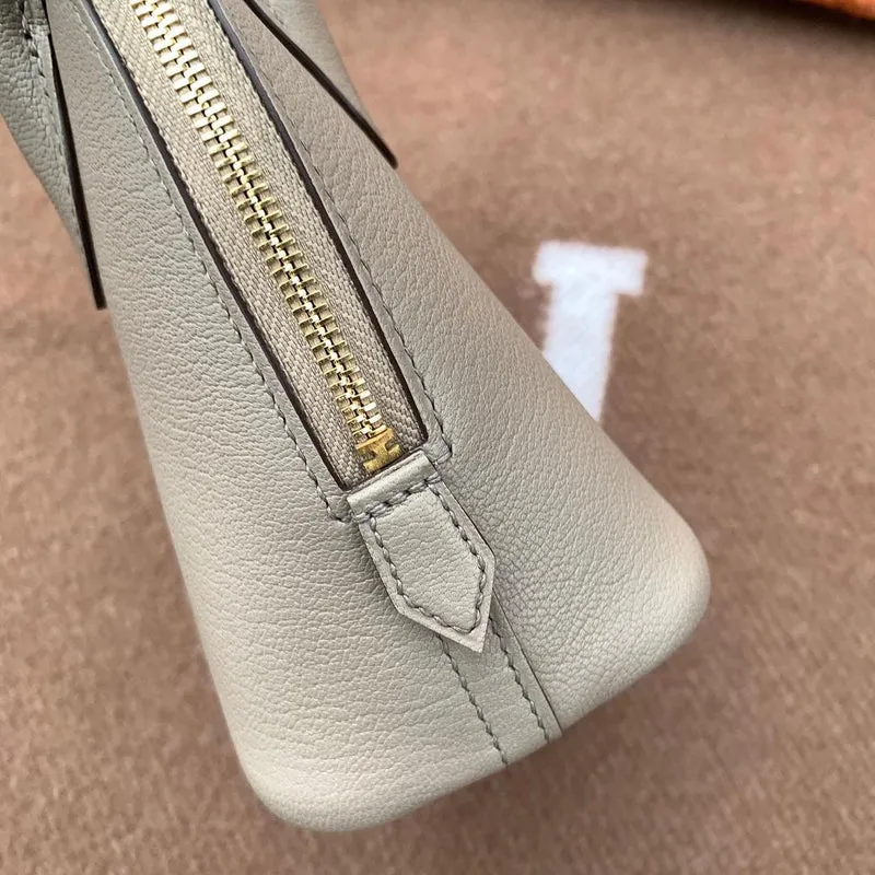 MINI BOLIDE CHEVRE LEATHER GRIS ASPHALTE WITH GOLD HARDWARE (GHW) - 5