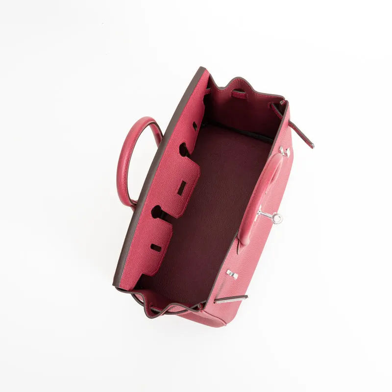 BIRKIN 25 TOGO LEATHER ROUGE GRENAT WITH PALLADIUM HARDWARE (PHW) - 3