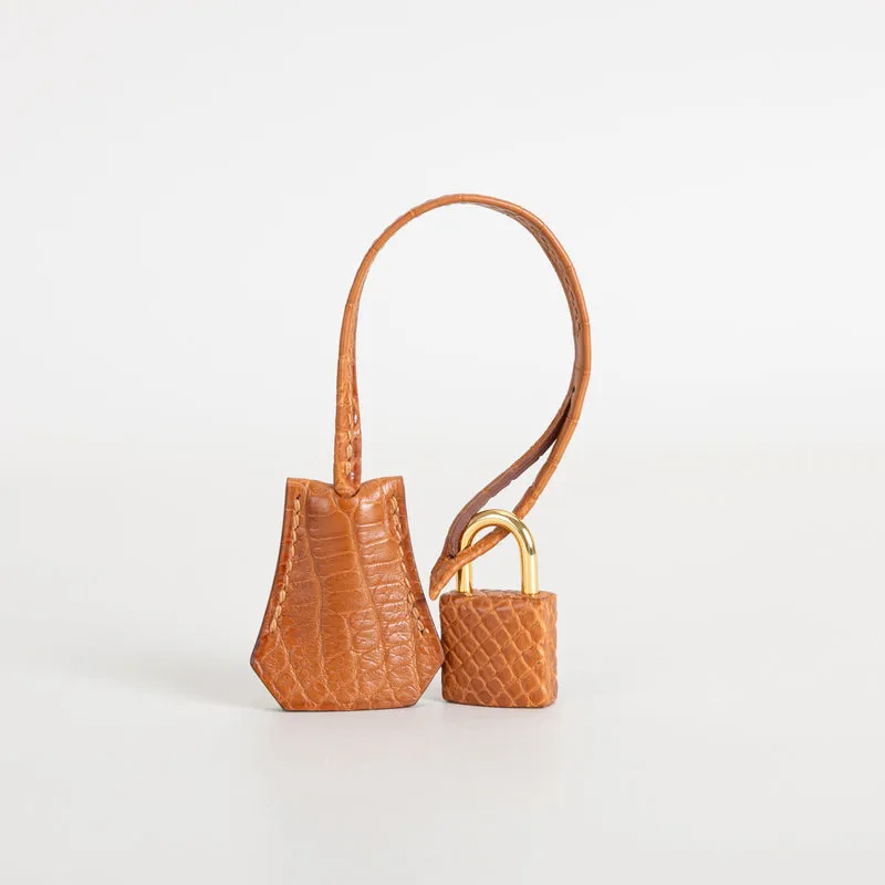 BIRKIN 20 (SELLIER SHAPE) MATTE MISSISSIPPIENSIS ALLIGATOR LEATHER GOLD WITH GOLD HARDWARE (GHW) - 7