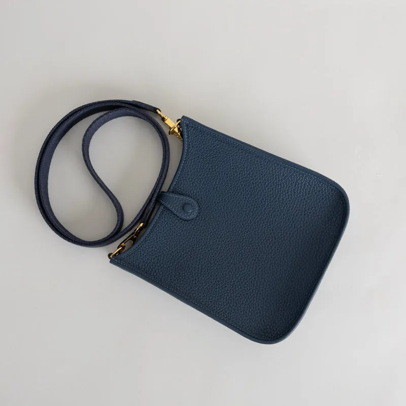 MINI EVELYNE (TPM) CLEMENCE LEATHER BLEU SAPHIRE WITH GOLD HARDWARE (GHW) - 6